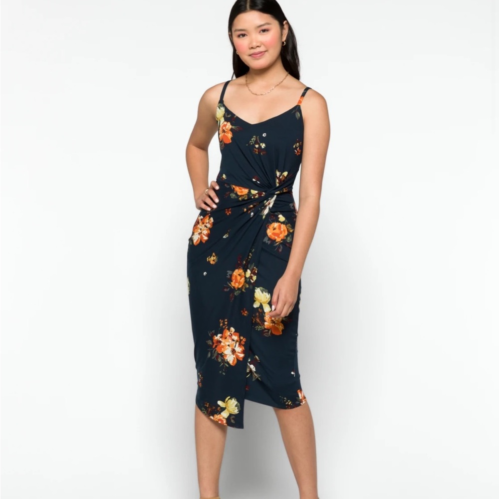 Nine Britton Vivienne Knit Midi Dress Sz Large
